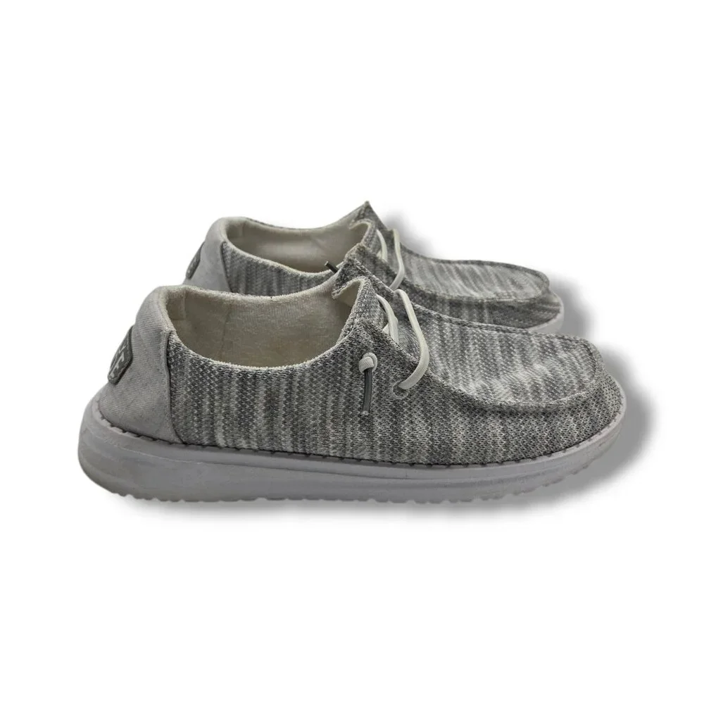 Hey Dude Wendy Sox Shoes‎ Womens 6 Glacier Grey